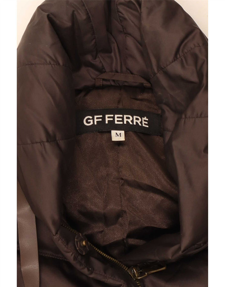 GF Ferre Chaqueta acolchada para mujer UK 44 Poliéster marrón medio