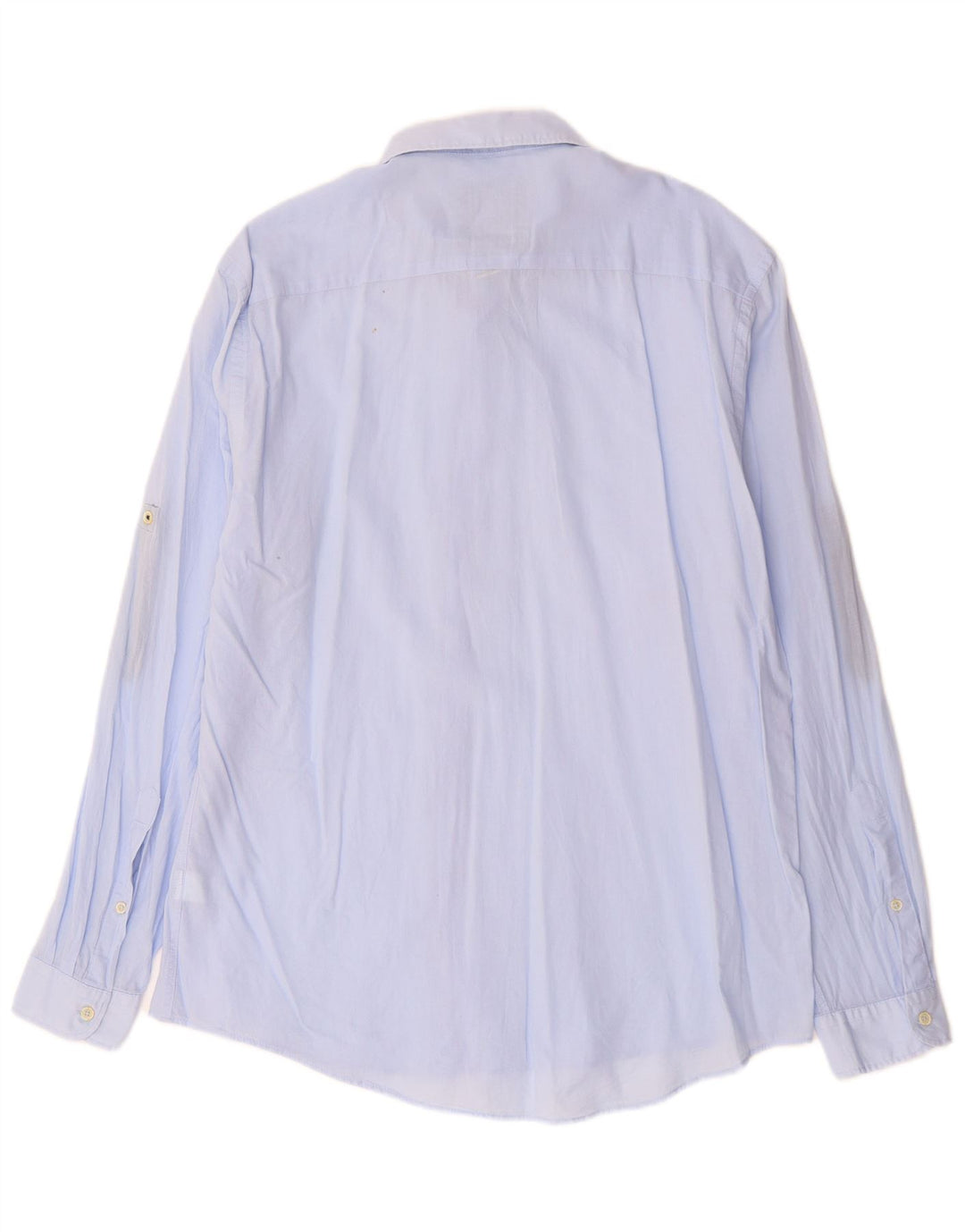 ZARA Hombre Camisa Relaxed Fit XL Azul