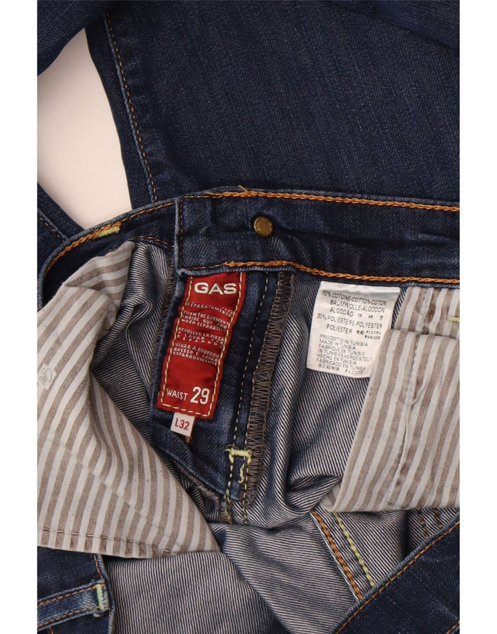 Vaqueros crop slim para mujer GAS W29 L24 Algodón azul