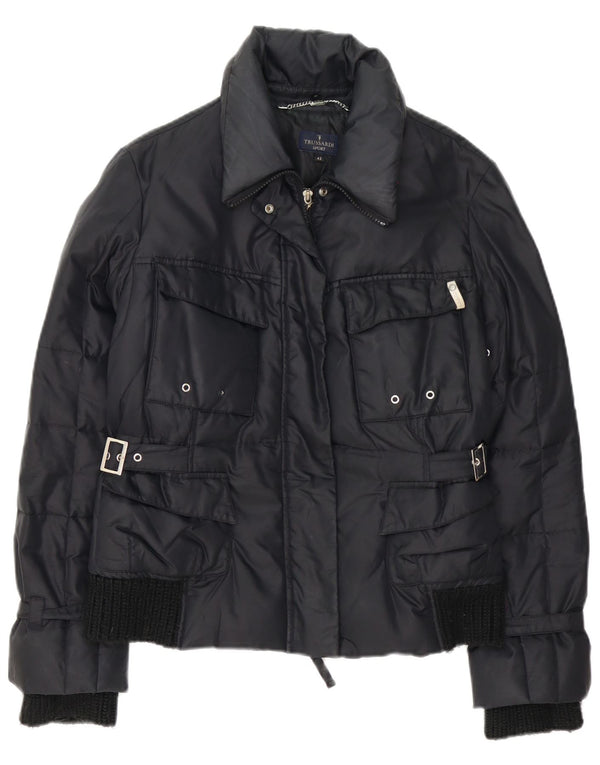 Chaqueta Acolchada Mujer Trussardi IT 42 Medium Negro Poliamida