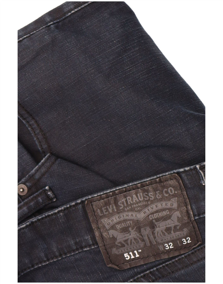 Levi's Hombre 511 Slim Jeans W32 L32 Algodón Azul Marino