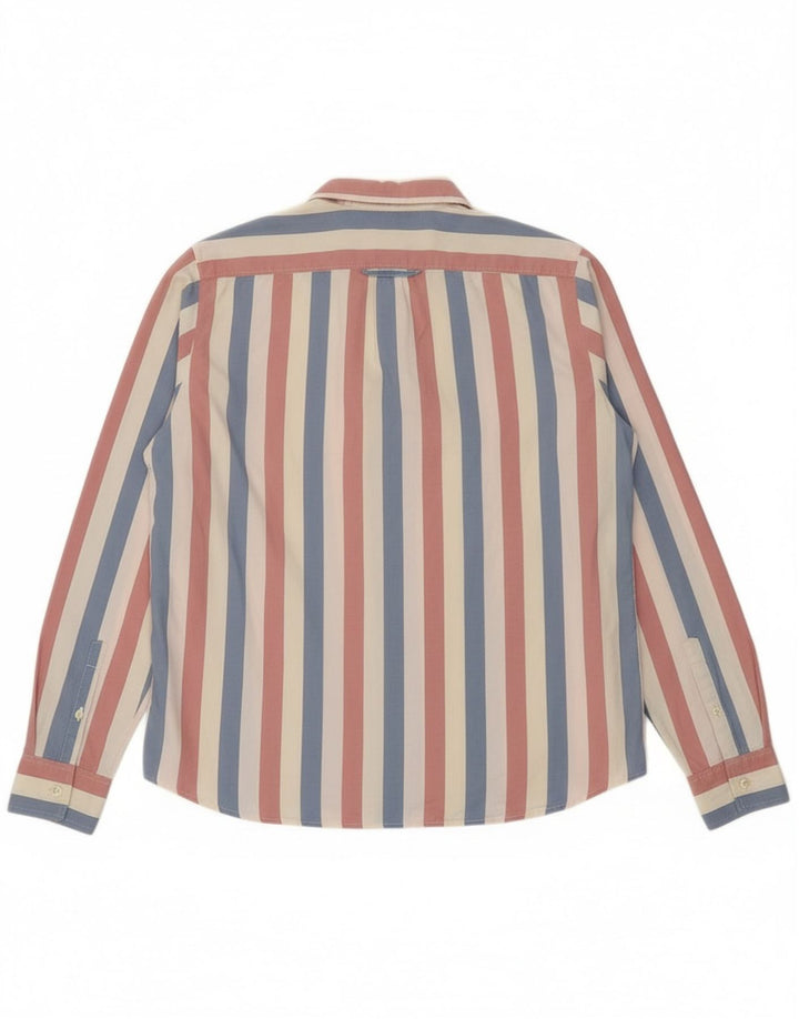 Camisa Lacoste Mujer Talla 42 Grande Algodón Rayas Multicolor