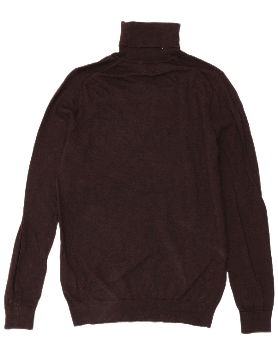 Jersey Reiss para hombre con cuello vuelto y lana en color burdeos medio