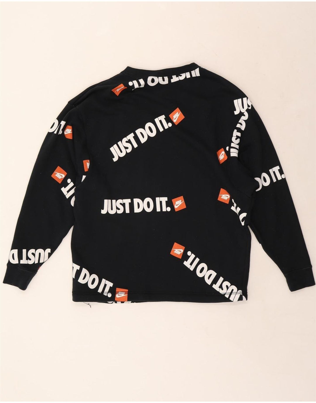 NIKE Hombre Sudadera Gráfica Jumper Small Azul Marino Algodón