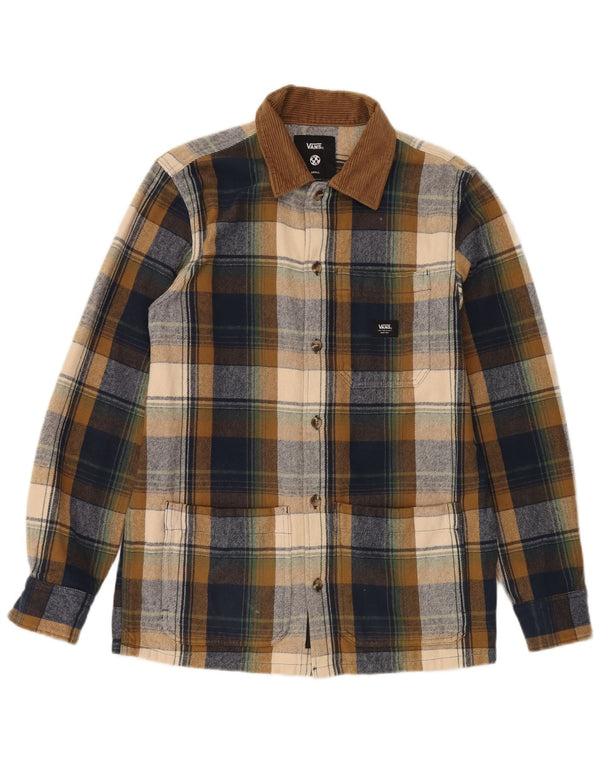 Camisa de franela de corte clásico Lumberjack de Vans para hombre, cuadros pequeños multicolores
