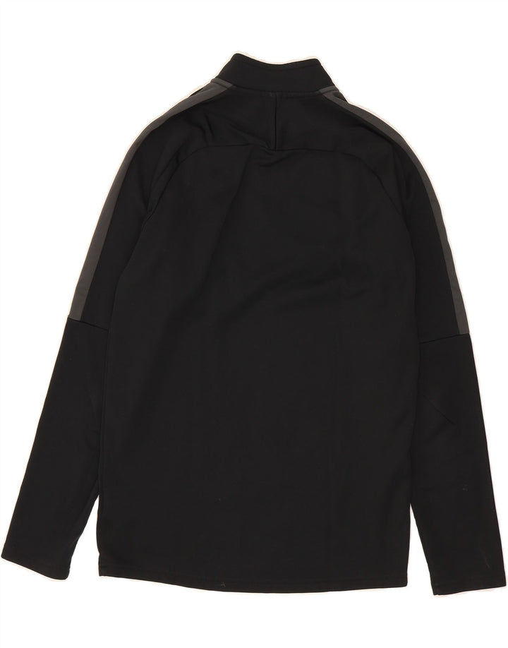 NIKE Mens Dri Fit Zip Neck Pullover Tracksuit Top Small Black Polyester Vintage Nike and Second-Hand Nike from Messina Hembry 