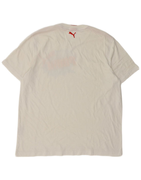 Puma Camiseta gráfica para hombre Top XL Blanco