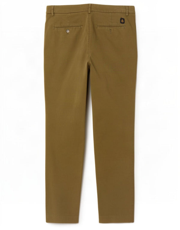 Refrigiwear Pantalones chinos ajustados para mujer IT 46 Large W32 L27 Algodón caqui