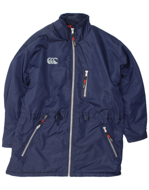 CANTERBURY Mens Windbreaker Coat UK 40 Large Navy Blue Nylon