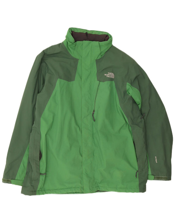 The North Face Chaqueta cortavientos para hombre UK 42 XL Nylon color block verde