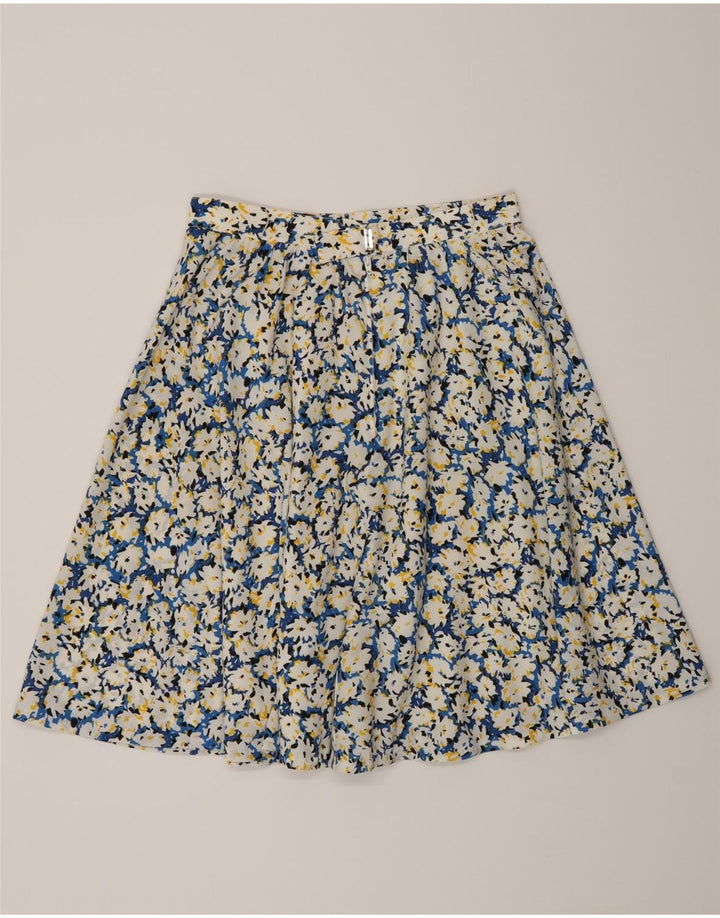 Vintage mujer A-Line falda W26 pequeño multicolor floral