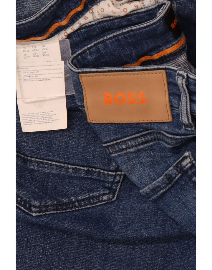 Vaqueros rectos para hombre HUGO BOSS W40 L29 Algodón azul