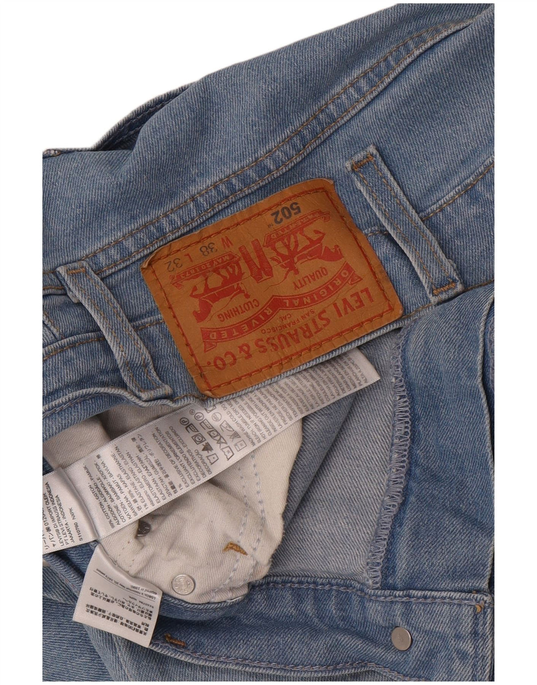 Vaqueros Levi's 502 Tapered para hombre W38 L32 Algodón azul