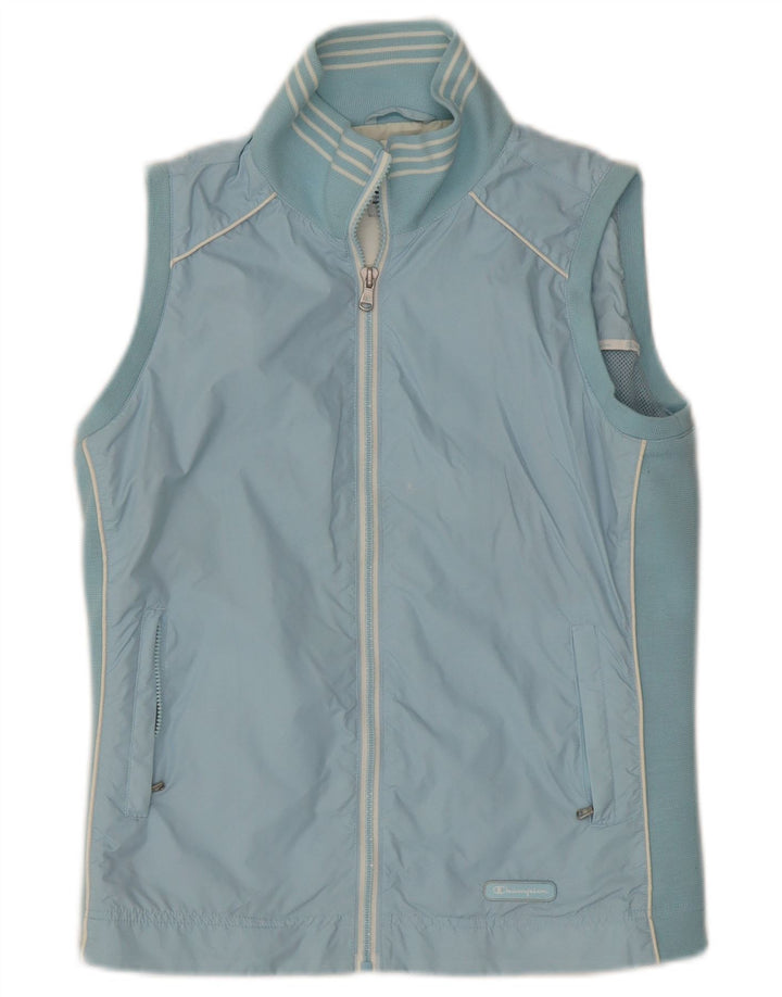 Champion Chaqueta de chándal sin mangas para mujer UK 44 Poliéster azul medio