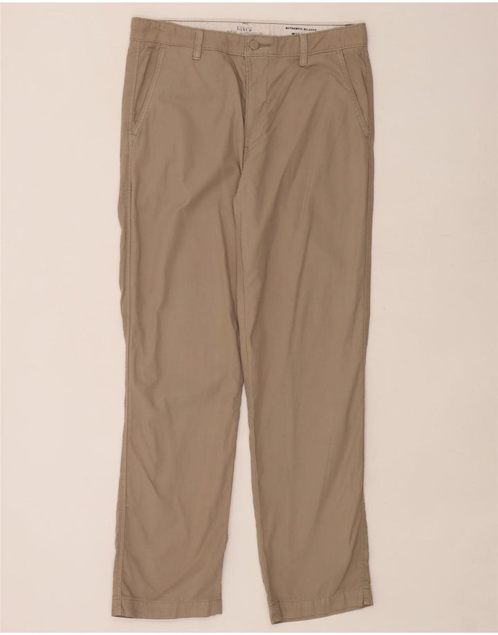 LEVI'S Pantalón chino de ajuste relajado para hombre W32 L32 Algodón beige
