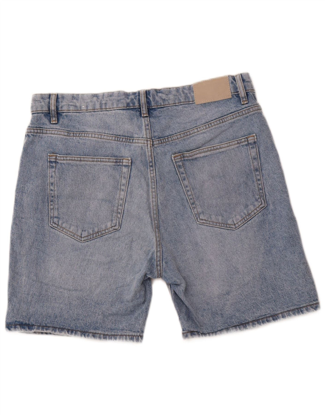 ZARA Pantalones cortos vaqueros para hombre EU 42 Large W32 Algodón azul