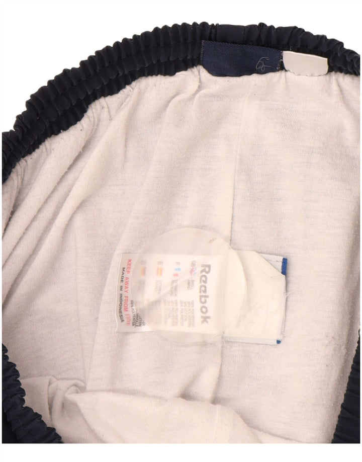 Reebok Pantalones de chándal para mujer Joggers UK 12 Medium Azul marino Poliéster