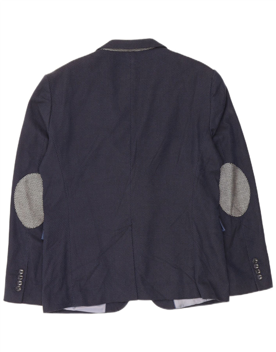 Zara Chaqueta tipo blazer de 2 botones para hombre EU 52 Grande Azul marino Algodón