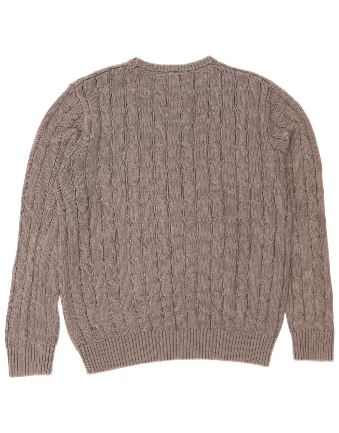 Crew Clothing Suéter tipo jersey con cuello barco para hombre Algodón gris medio