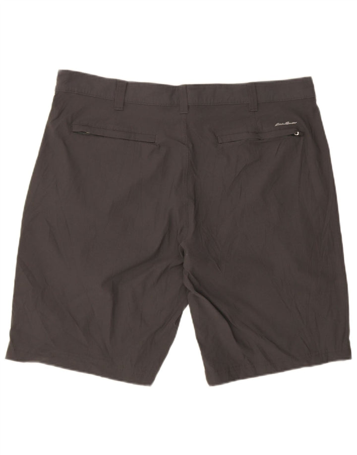 Eddie Bauer Pantalones cortos chinos para hombre W38 XL Nylon gris