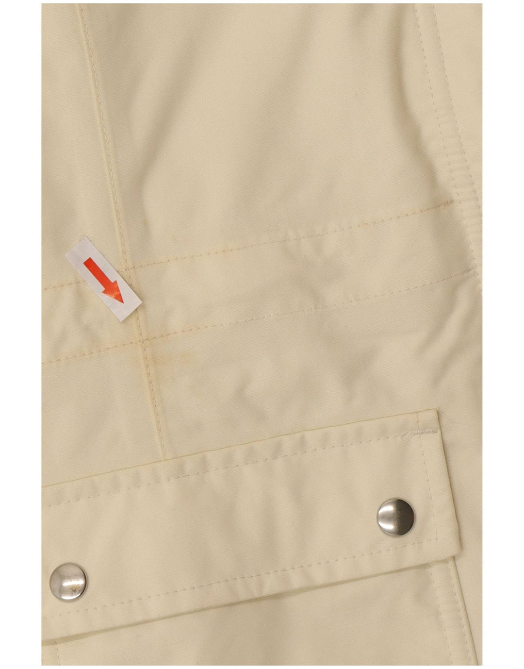 Lands End Chaqueta cortavientos extragrande para mujer UK 10 Small Off White Nylon