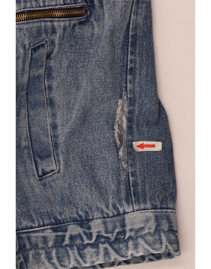 Chaqueta vaquera vintage para hombre IT 48 Azul medio