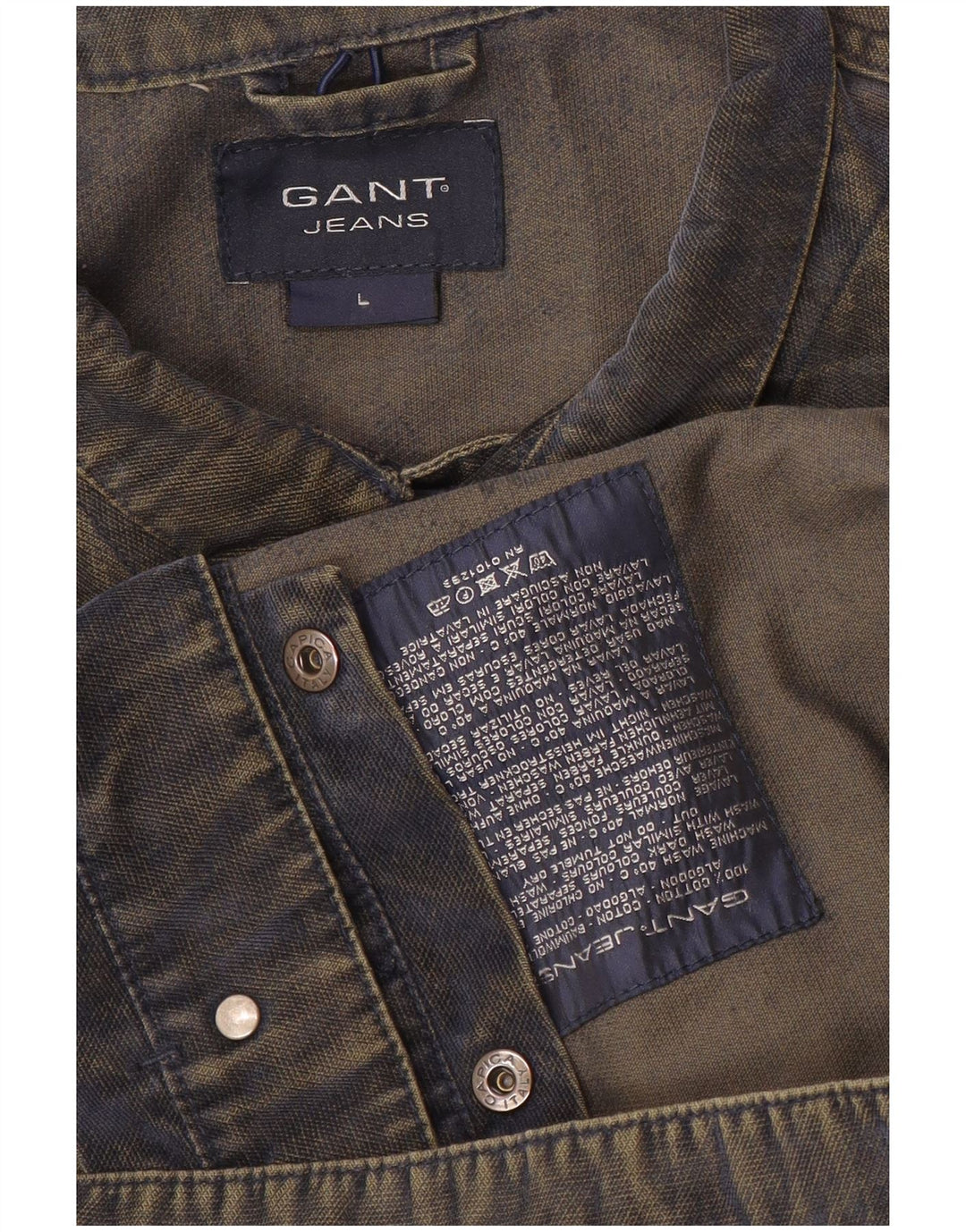 Gant Chaleco vaquero para hombre Reino Unido 40 Algodón azul grande