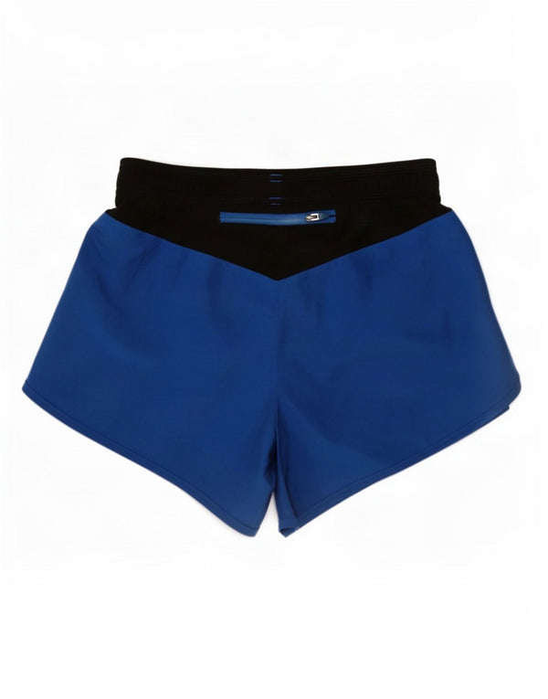 Under Armour Pantalones cortos deportivos Heat Gear para mujer UK 10 Small Blue Colourblock