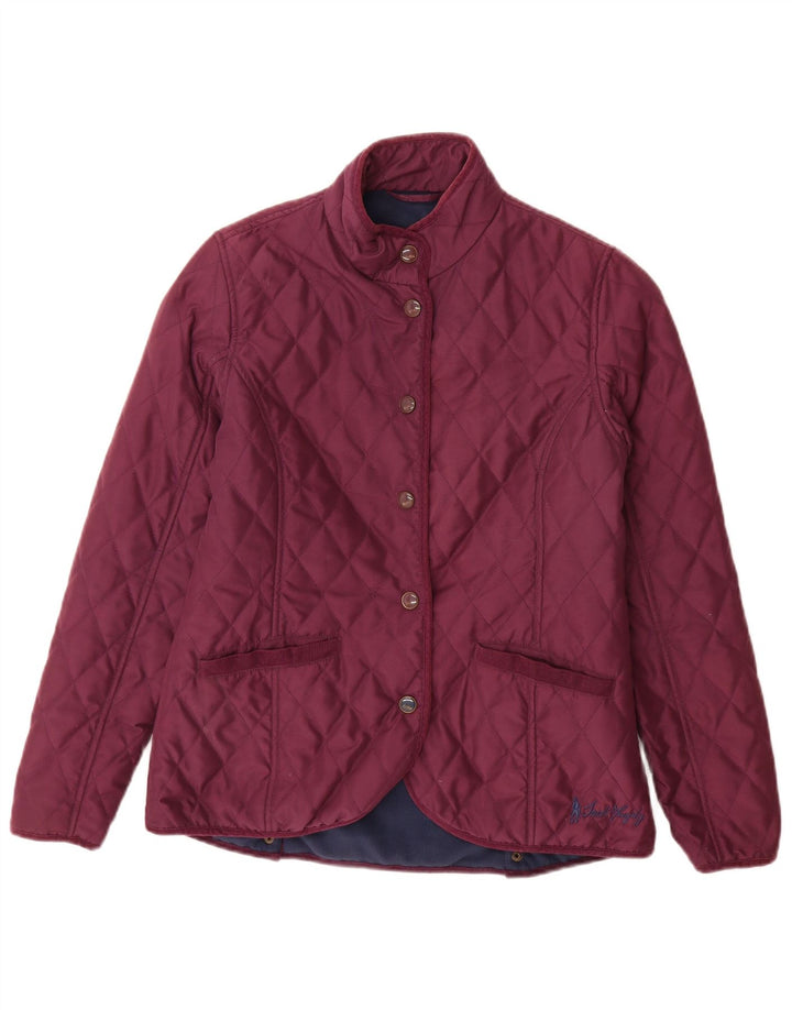 JACK MURPHY Chaqueta acolchada para mujer UK 10 Small Purple Poliéster