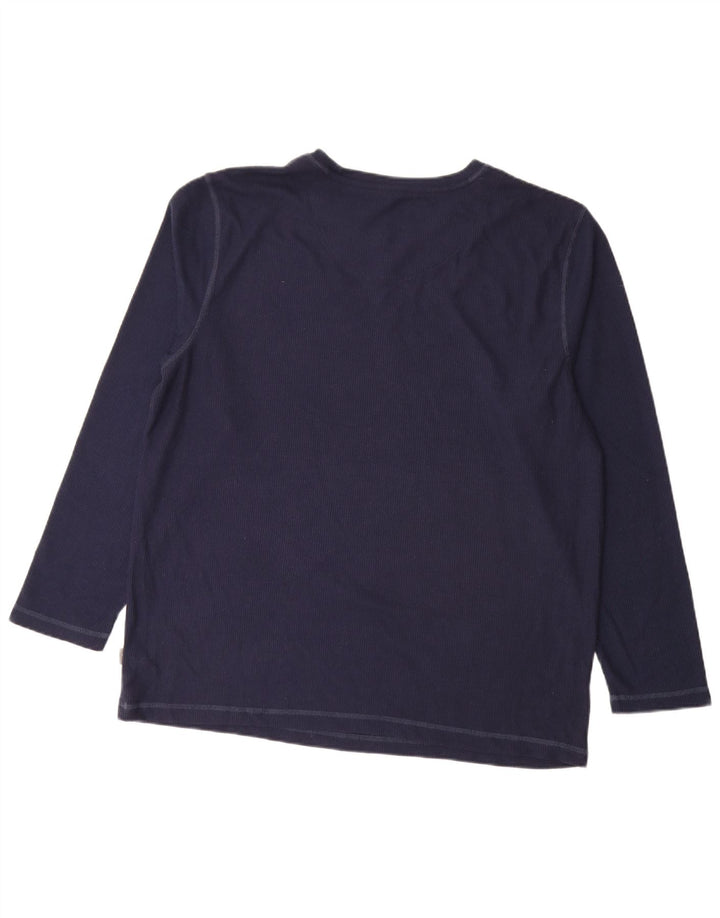Eddie Bauer Camiseta Hombre Manga Larga XL Poliéster Azul Marino