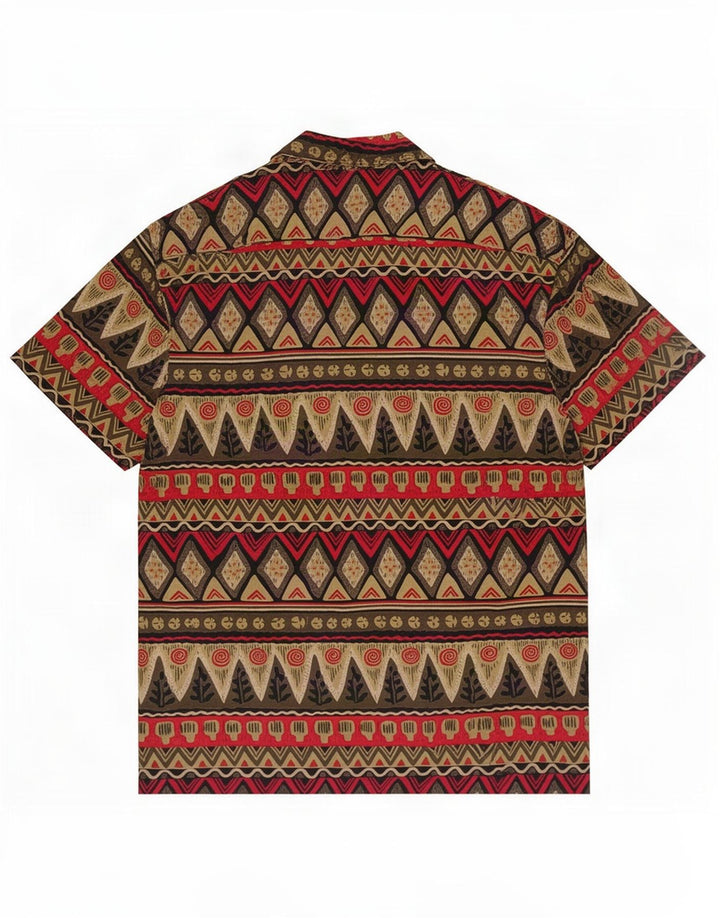 Camisa Ciao Hombre Manga Corta Small Patchwork Multicolor