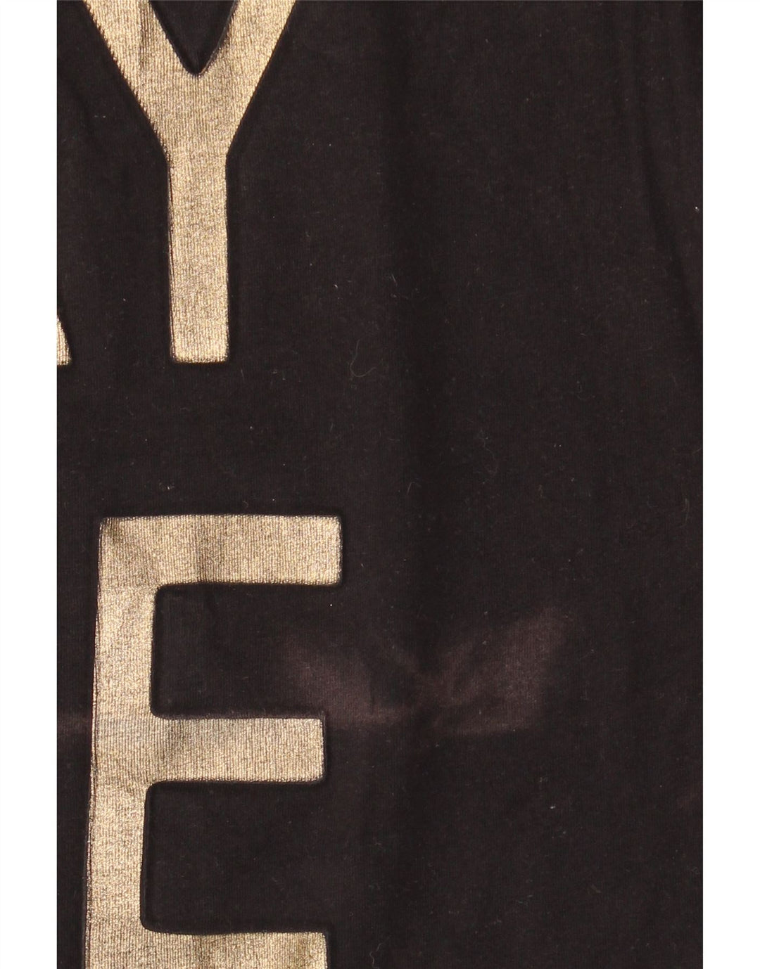 Trussardi Jeans Mujer Camiseta Gráfica Top UK 44 Medium Negro