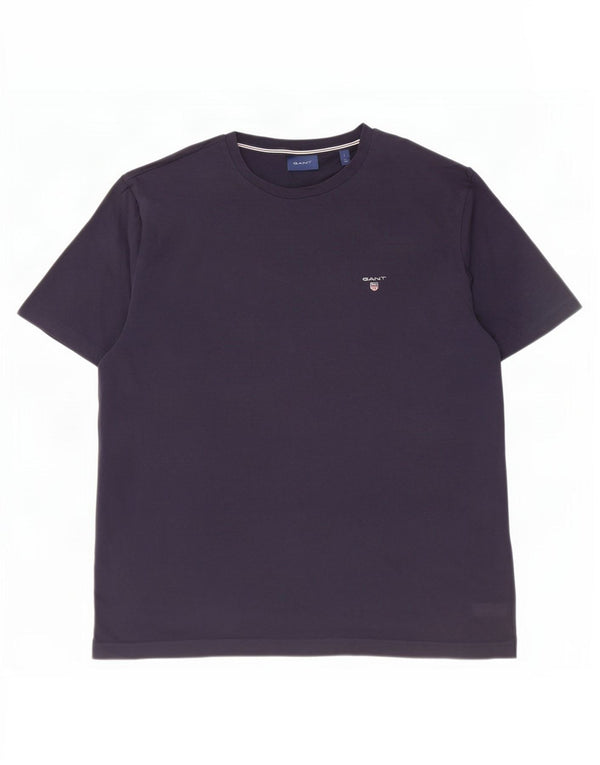 Gant Camiseta para hombre Top Large Azul Marino Algodón