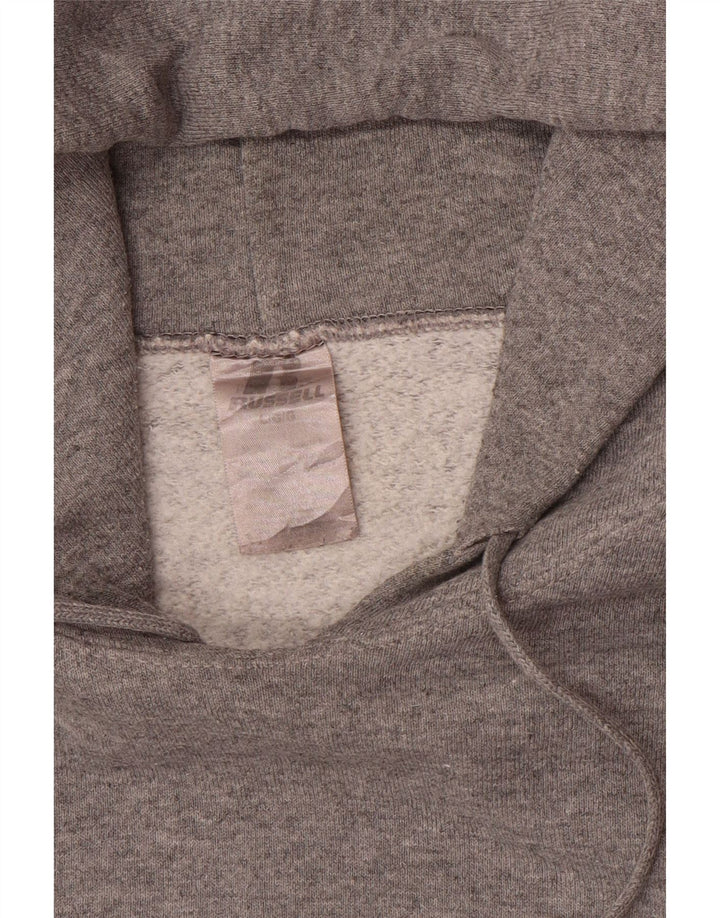 RUSSELL ATHLETIC Jersey con capucha para hombre, talla grande, gris