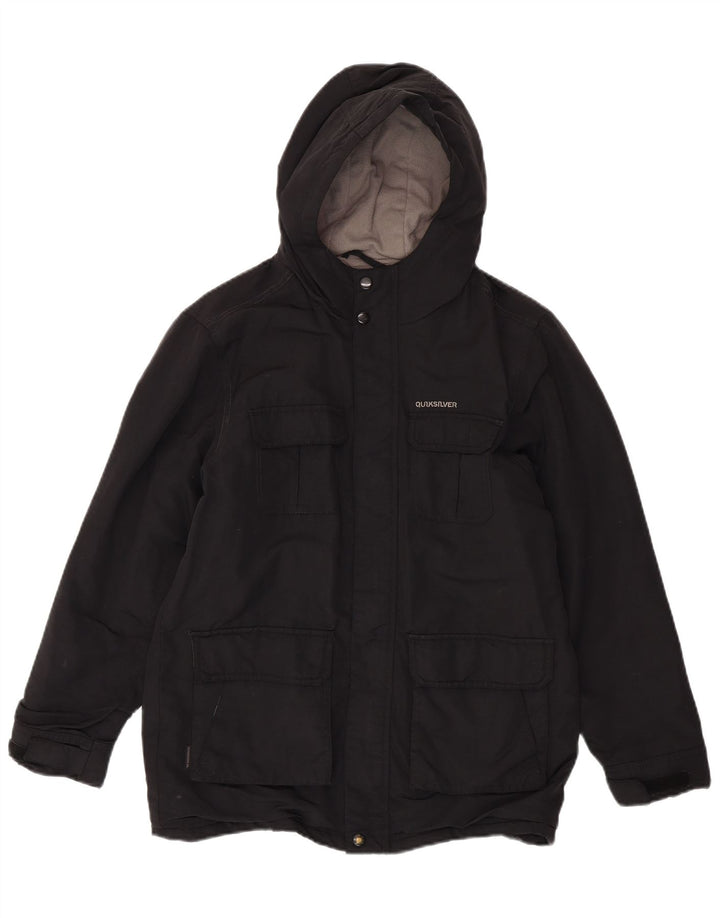 Quiksilver Chaqueta acolchada con capucha para niño 13-14 años negro