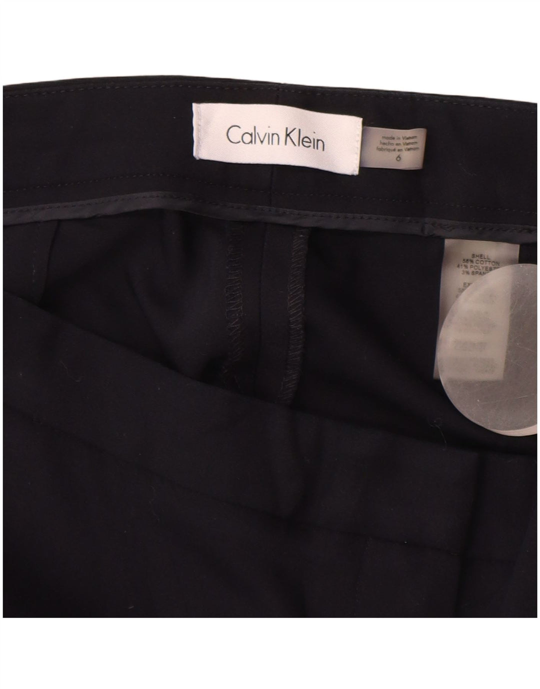 CALVIN KLEIN Pantalones chinos delgados para mujer US 6 Medium W28 L28 Azul marino