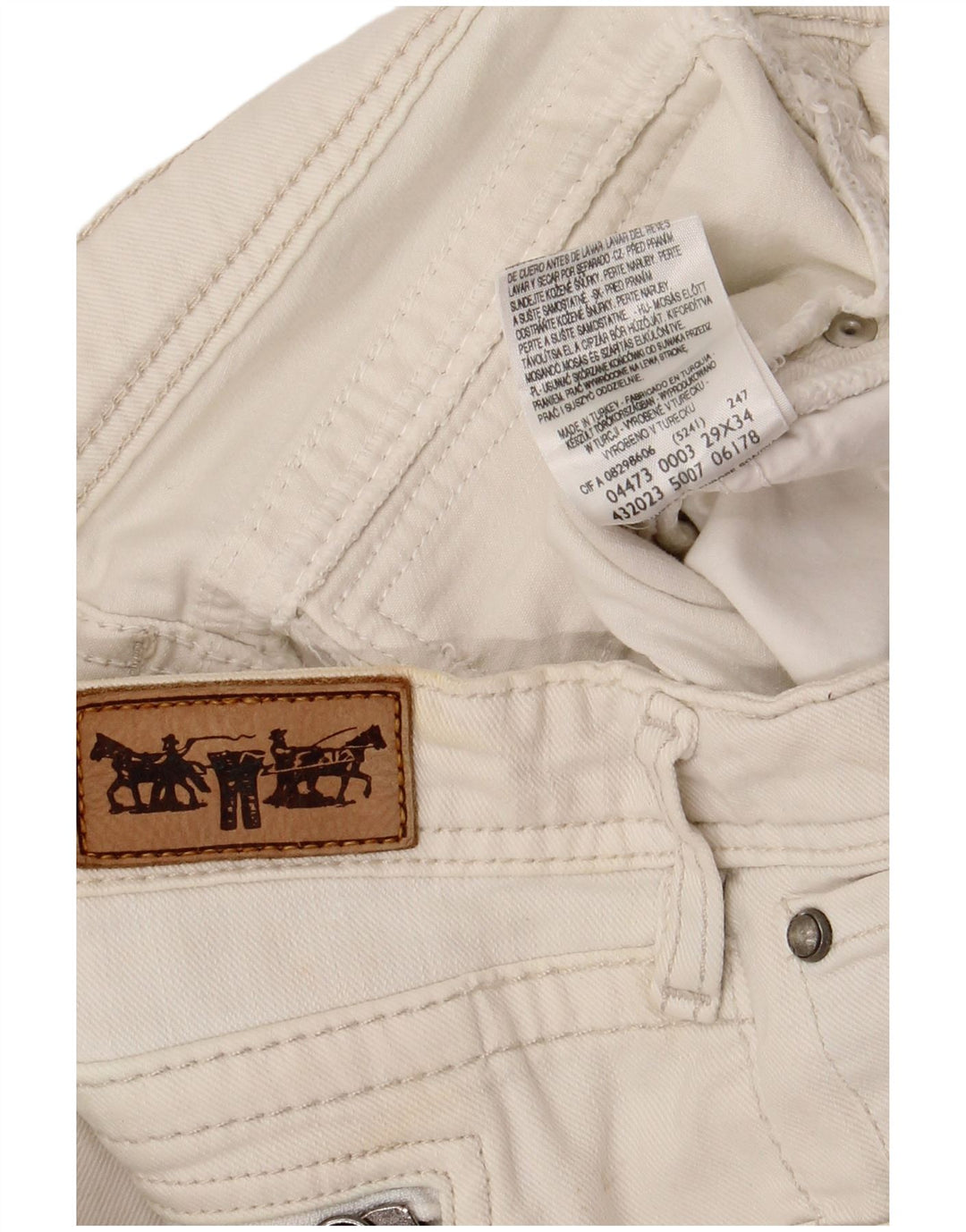 Levi's Vaqueros Slim Mujer W29 L34 Algodón Blanco