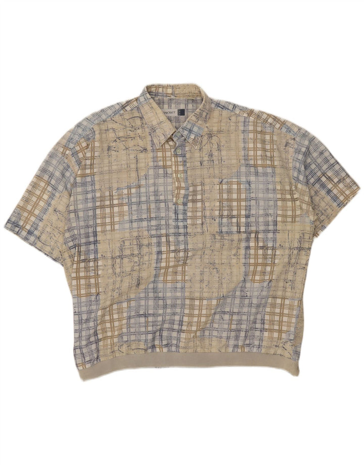 Concrete - Camisa de manga corta para hombre, talla 2XL, color beige