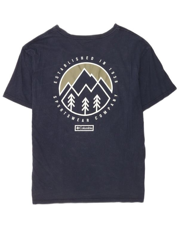 Columbia Camiseta gráfica para hombre Top grande azul marino