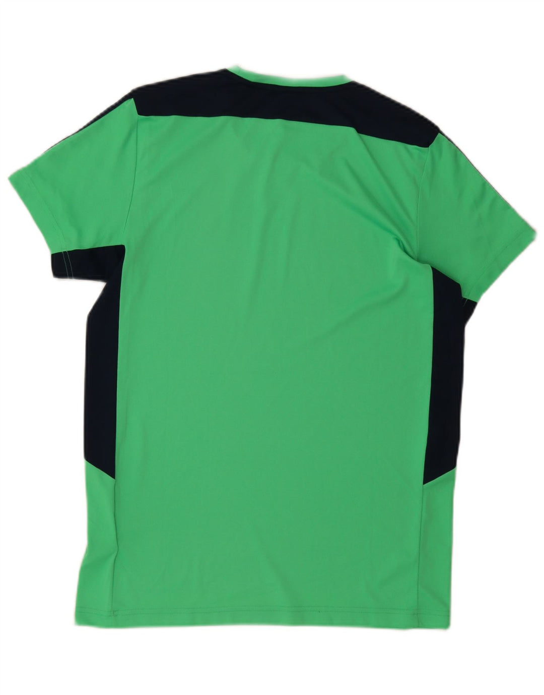 Adidas Hombre Camiseta Top Verde Medio Colorblock Poliéster