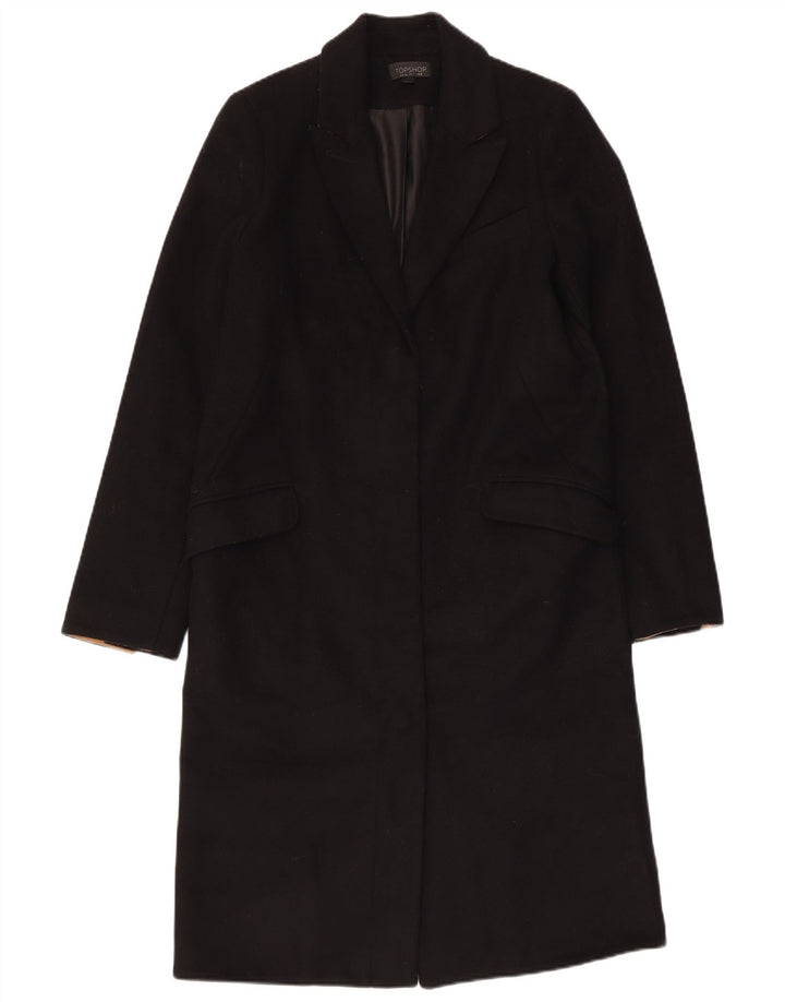 Topshop Abrigo para mujer UK 8 Small Lana negra