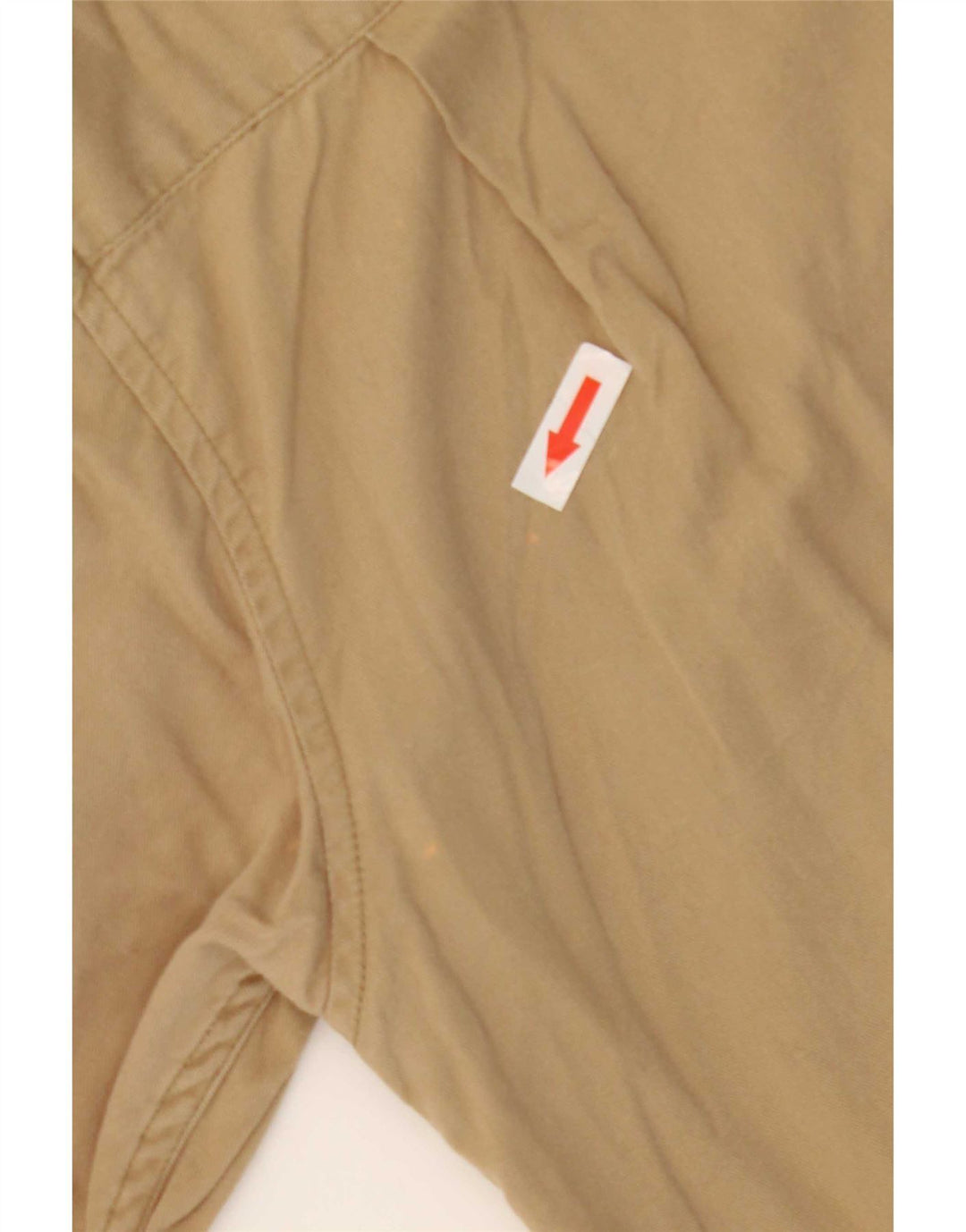 Camisa Guess Hombre Manga Corta Small Beige Algodón