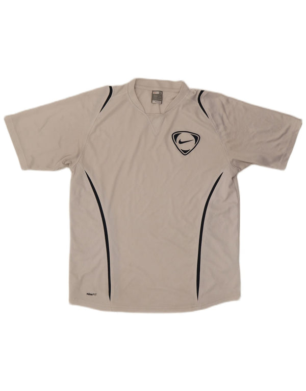 Nike Camiseta Hombre Top UK 39/41 Medium Blanco Poliéster