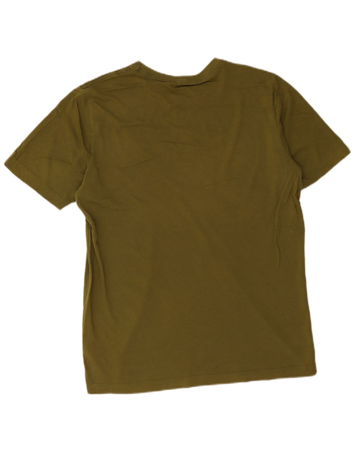 Puma Camiseta gráfica para hombre Top Medium Khaki Cotton