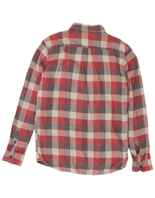 Camisa de franela de algodón con cuadros rojos grandes de Vans Hombre