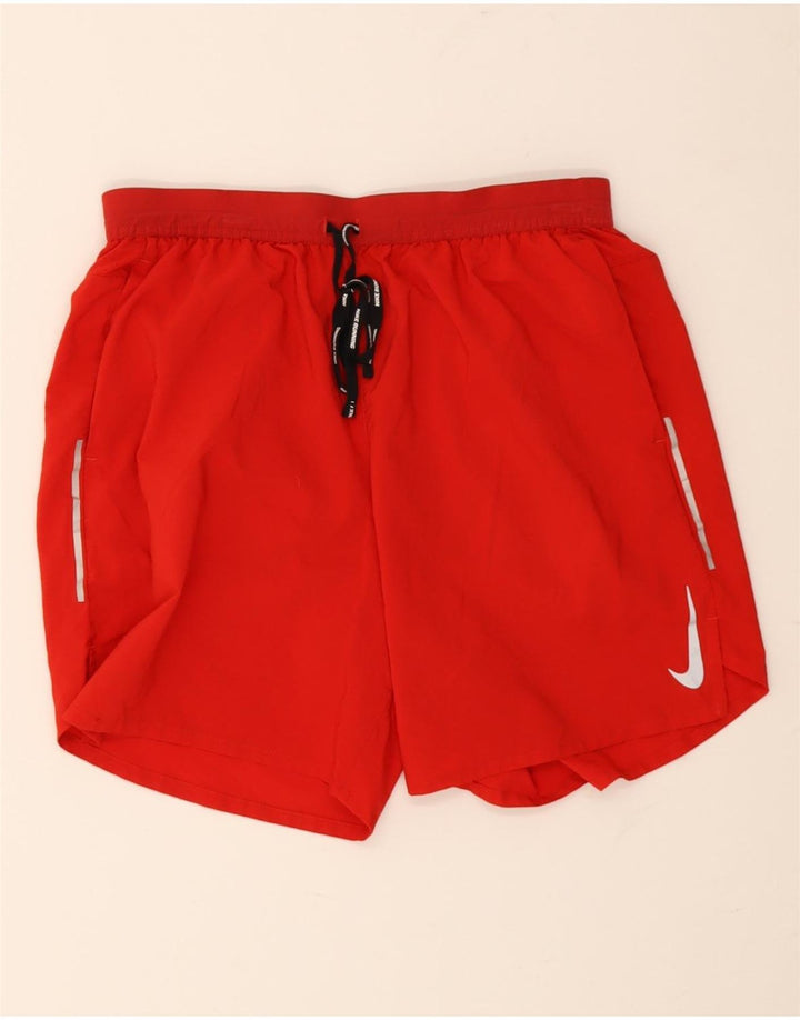 Nike - Pantalones cortos deportivos Dri Fit para hombre, nailon rojo grande