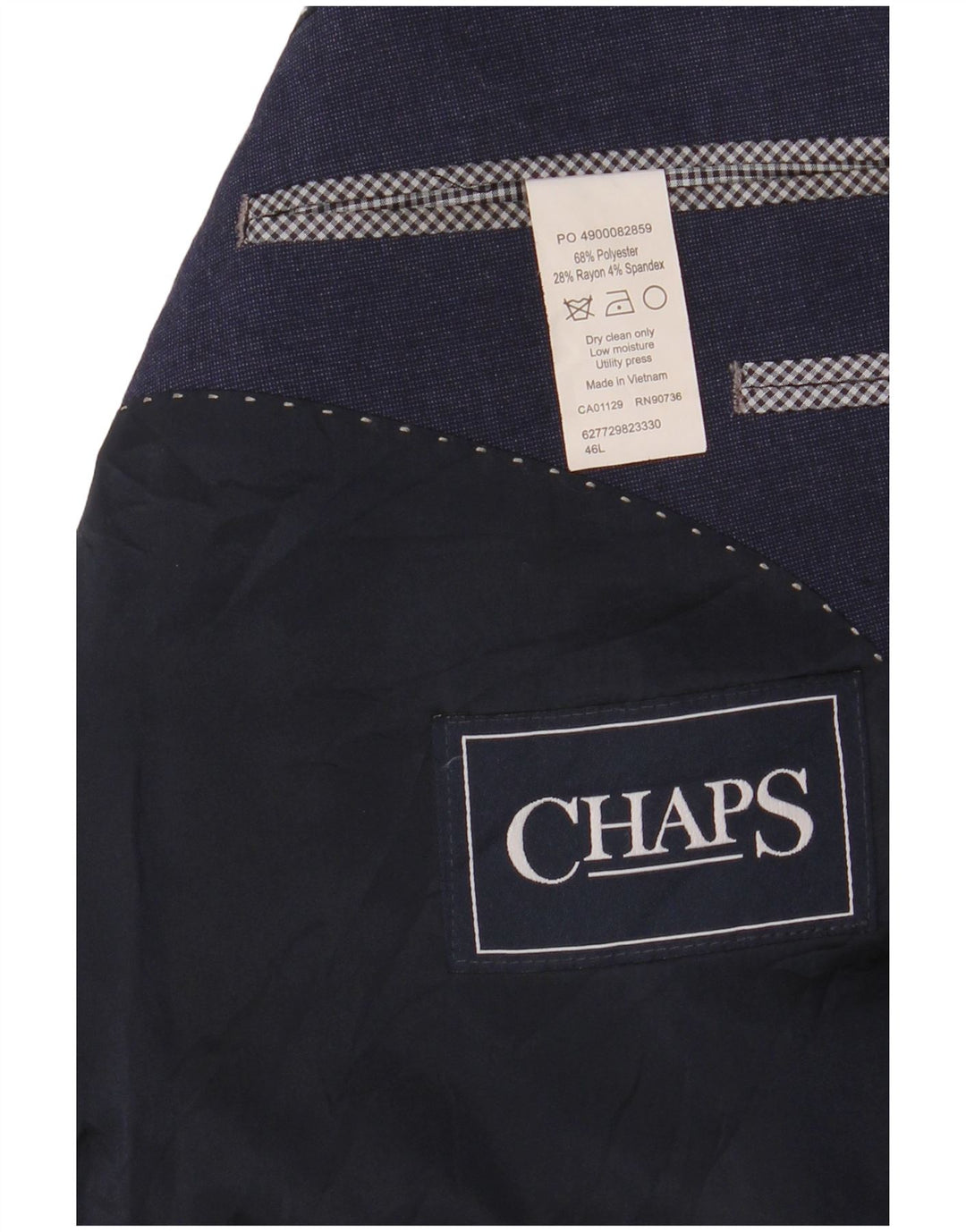 CHAPS Chaqueta tipo blazer de 2 botones para hombre UK 46 3XL Poliéster azul marino