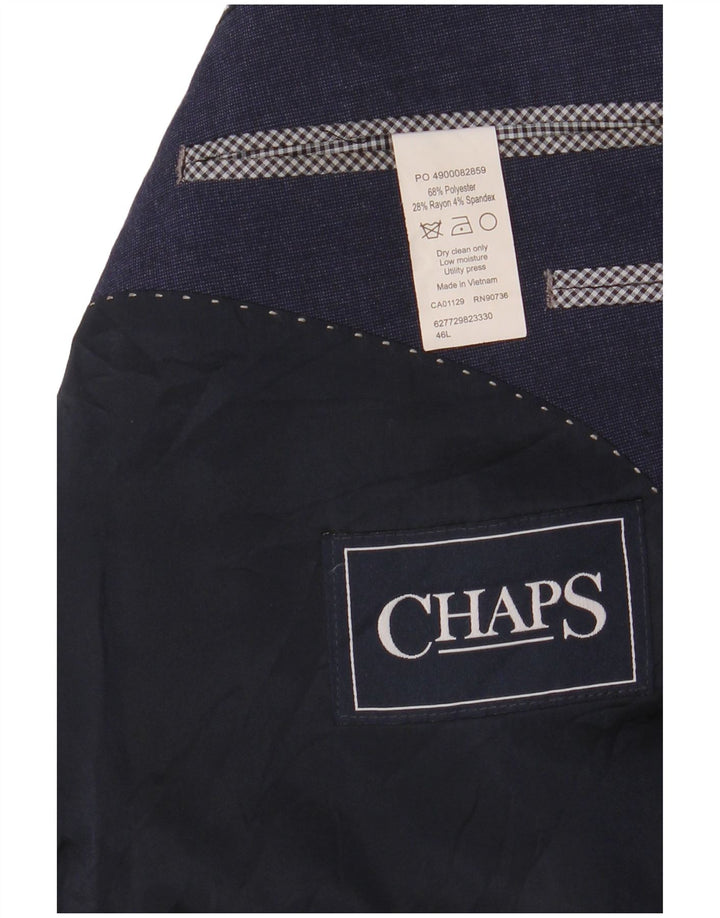 CHAPS Chaqueta tipo blazer de 2 botones para hombre UK 46 3XL Poliéster azul marino