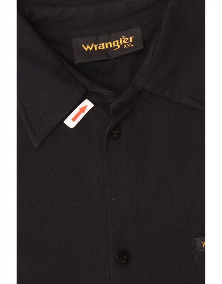 Wrangler Camisa Manga Corta Hombre 2XL Poliamida Negra