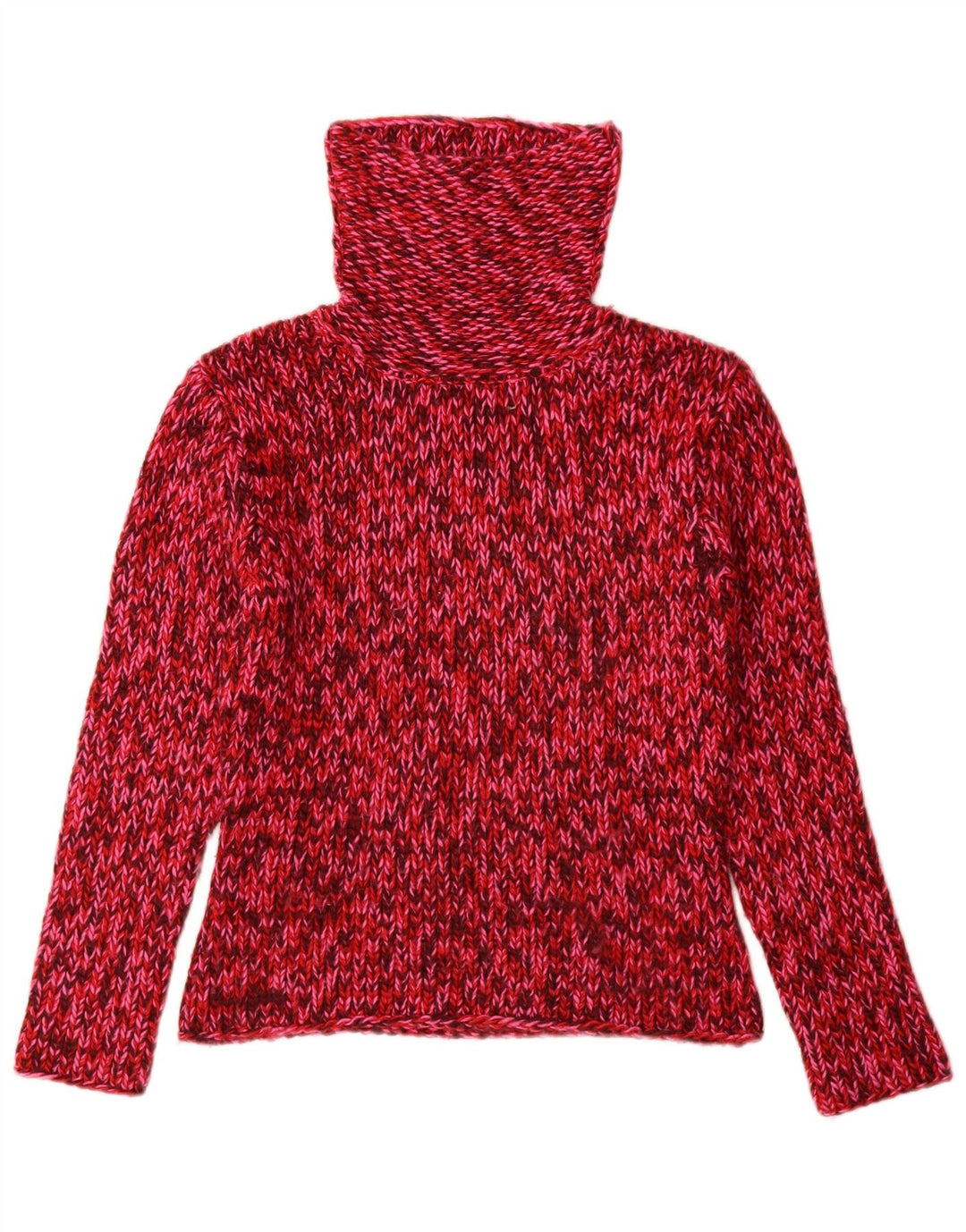 Raspberry Collection - Jersey con cuello vuelto para mujer, talla 40, color rojo medio
